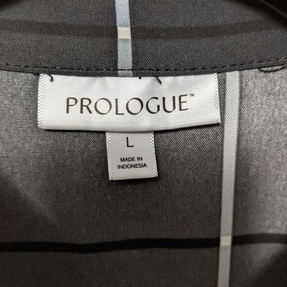 PROLOGUE Windowpane Check Popover Dress L - Picture 3 of 7